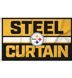 2Pcs WinCraft Pittsburgh Steelers Large 3x5 Flag single sided-indoor