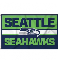 2Pcs WinCraft Seahawks Throwback Vintage Retro 3x5 Banner Flag-Single Sided