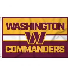 2Pcs washington redskins flag NFL Football Bold 3' x 5' Banner Flag Single Sided - Indoor or Outdoor - Home Décor