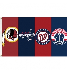 TisTm Washington Four Team Flag 3x5 feet Basketball Team Flags Holiday Party Sports Yard Indoor Outdoor Decoration Fans Gift