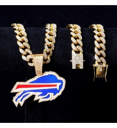 old 20inch The Buffalo Bills Team head NFL pendant Europe and the United States new fashion personality football necklace men and women street hip-hop