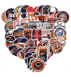 50Pcs Rugby Chicago bears graffiti sticker Waterproof decorative phone sticker football sticker