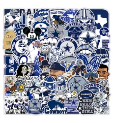 50Pcs Rugby Dallas Cowboys graffiti sticker Waterproof decorative phone sticker football sticker