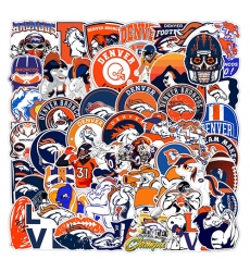 50Pcs Rugby Denver Broncos graffiti sticker Waterproof decorative phone sticker football sticker