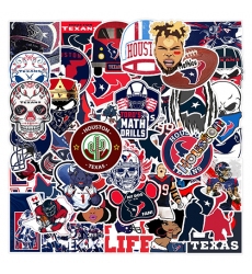 50Pcs Rugby Houston Texans graffiti sticker Waterproof decorative phone sticker sport sticker