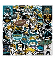 50Pcs Rugby Jacksonville Jaguars graffiti sticker Waterproof decorative phone sticker football sticker