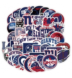 50Pcs Rugby New York Giants graffiti sticker Waterproof decorative phone sticker Sport sticker