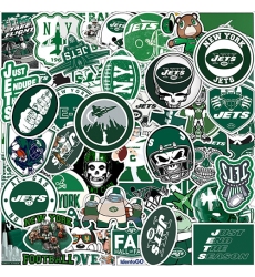 50Pcs Rugby New York Jets graffiti sticker Waterproof decorative phone sticker football sticker