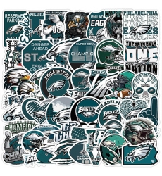 50Pcs Rugby Philadelphia Eagles graffiti sticker Waterproof decorative phone sticker football sticker