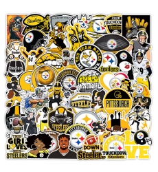 50Pcs Rugby Pittsburgh Steelers graffiti sticker Waterproof decorative phone sticker football sticker