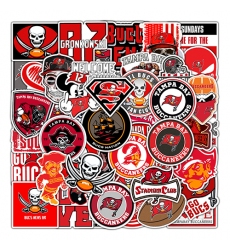 50Pcs Rugby Tampa Bay Buccaneers graffiti sticker Waterproof decorative phone sticker football sticker