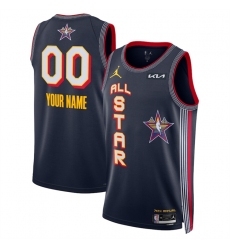 Men's 2025 All-Star Active Player Custom Navy Stitched Basketball Jersey