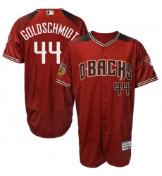 Men's Majestic Arizona Diamondbacks #44 Paul Goldschmidt Crimson 2017 Spring Training Authentic Flex Base MLB Jersey