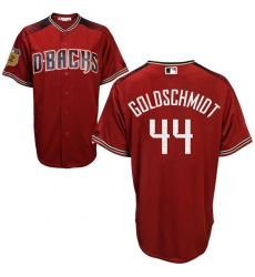 Women's Majestic Arizona Diamondbacks #44 Paul Goldschmidt Authentic Crimson 2017 Spring Training Cool Base MLB Jersey