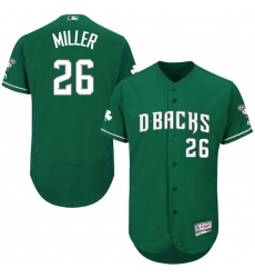 Men's Majestic Arizona Diamondbacks #26 Shelby Miller Green Celtic Flexbase Authentic Collection MLB Jersey