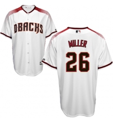 Men's Majestic Arizona Diamondbacks #26 Shelby Miller Replica White Home Cool Base MLB Jersey