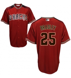 Men's Majestic Arizona Diamondbacks #25 Archie Bradley Authentic Red Alternate Cool Base MLB Jersey