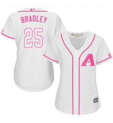 Women's Majestic Arizona Diamondbacks #25 Archie Bradley Authentic White Fashion MLB Jersey