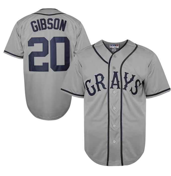 Men's Homestead Grays #20 Josh Gibson National League Baseball Stitched Jersey