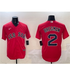 Men's Boston Red Sox #2 Xander Bogaerts Red Cool Base Stitched Baseball Jersey