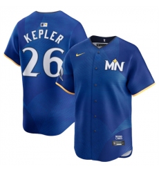 Men's Minnesota Twins #26 Max Kepler Royal 2024 City Connect Limited Stitched Baseball Jersey