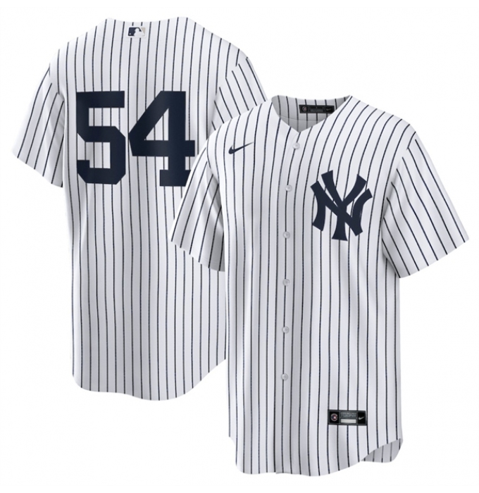 Men's New York Yankees #54 Max Fried White 2024 Cool Base Stitched Baseball Jersey