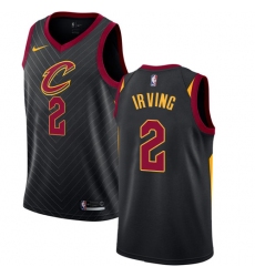 Youth Nike Cleveland Cavaliers #2 Kyrie Irving Authentic Black Alternate NBA Jersey Statement Edition