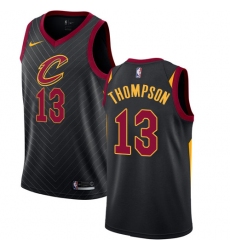 Men's Nike Cleveland Cavaliers #13 Tristan Thompson Authentic Black Alternate NBA Jersey Statement Edition