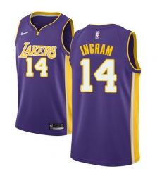 Youth Nike Los Angeles Lakers #14 Brandon Ingram Swingman Purple NBA Jersey - Statement Edition