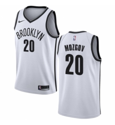 Youth Nike Brooklyn Nets #20 Timofey Mozgov Authentic White NBA Jersey - Association Edition