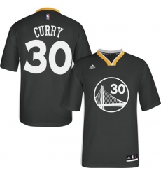 Women's Adidas Golden State Warriors #30 Stephen Curry Authentic Black Alternate NBA Jersey