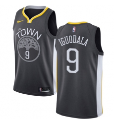 Men's Nike Golden State Warriors #9 Andre Iguodala Swingman Black Alternate NBA Jersey - Statement Edition