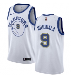 Women's Nike Golden State Warriors #9 Andre Iguodala Authentic White Hardwood Classics NBA Jersey