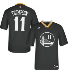 Women's Adidas Golden State Warriors #11 Klay Thompson Authentic Black Alternate NBA Jersey