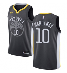 Men's Nike Golden State Warriors #10 Tim Hardaway Swingman Black Alternate NBA Jersey - Statement Edition