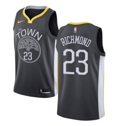 Men's Nike Golden State Warriors #23 Mitch Richmond Swingman Black Alternate NBA Jersey - Statement Edition