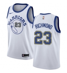 Women's Nike Golden State Warriors #23 Mitch Richmond Authentic White Hardwood Classics NBA Jersey