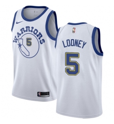 Youth Nike Golden State Warriors #5 Kevon Looney Authentic White Hardwood Classics NBA Jersey