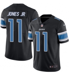 Men's Nike Detroit Lions #11 Marvin Jones Jr Elite Black Rush Vapor Untouchable NFL Jersey