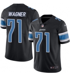Men's Nike Detroit Lions #71 Ricky Wagner Elite Black Rush Vapor Untouchable NFL Jersey