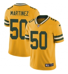 Men's Nike Green Bay Packers #50 Blake Martinez Elite Gold Rush Vapor Untouchable NFL Jersey