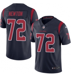 Men's Nike Houston Texans #72 Derek Newton Elite Navy Blue Rush Vapor Untouchable NFL Jersey